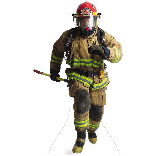 Fire Fighter Cardboard Cutout