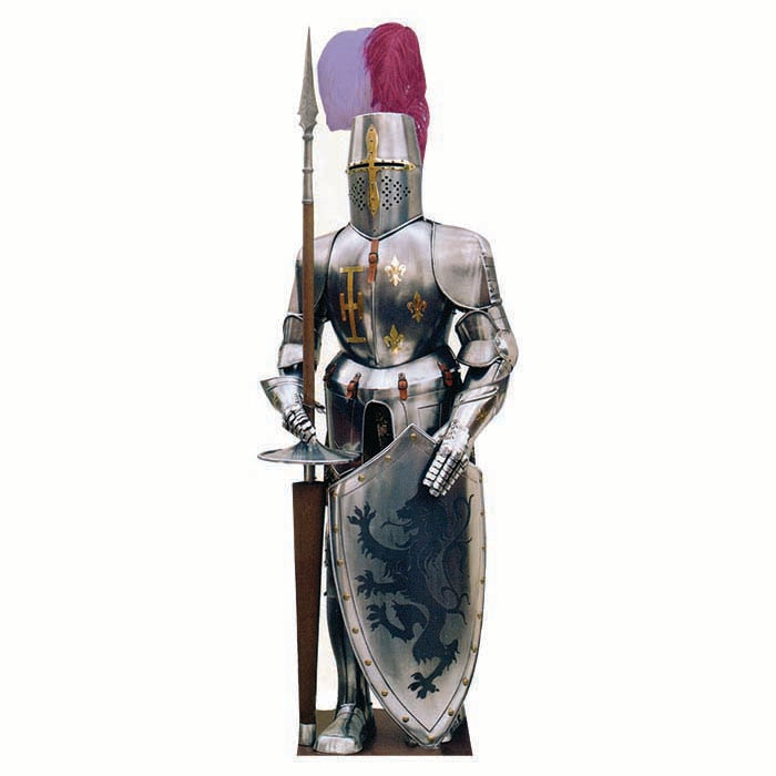 Sir Lancelot Holding Lance Cardboard Cutout