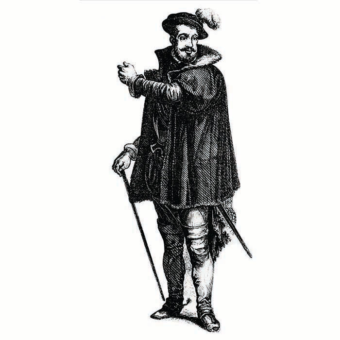 Hernan Cortes Cardboard Cutout
