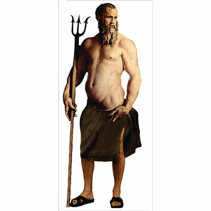 Poseidon Neptune Cardboard Cutout