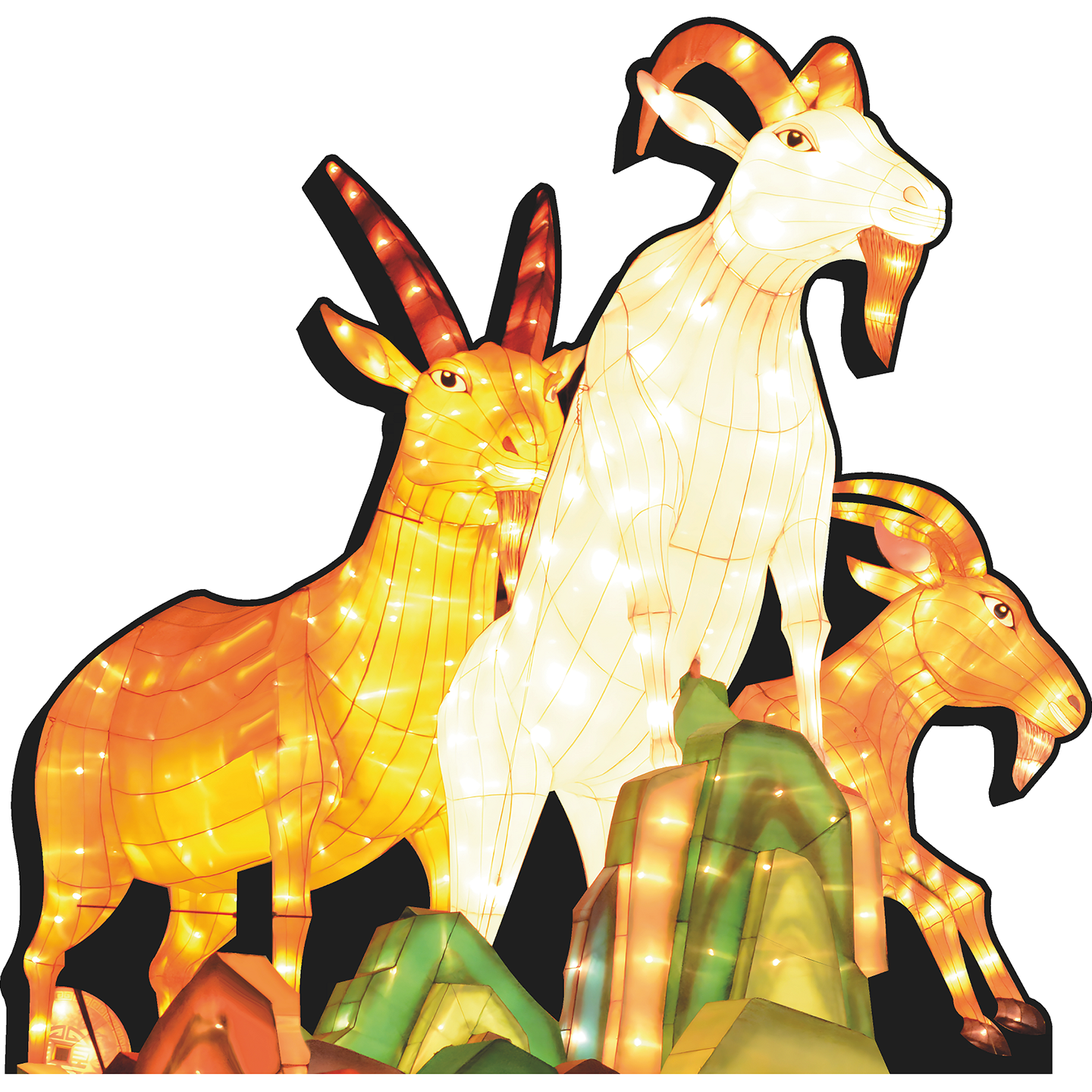 Chinese Zodiac New Year of the Goat Cardboard Cutout