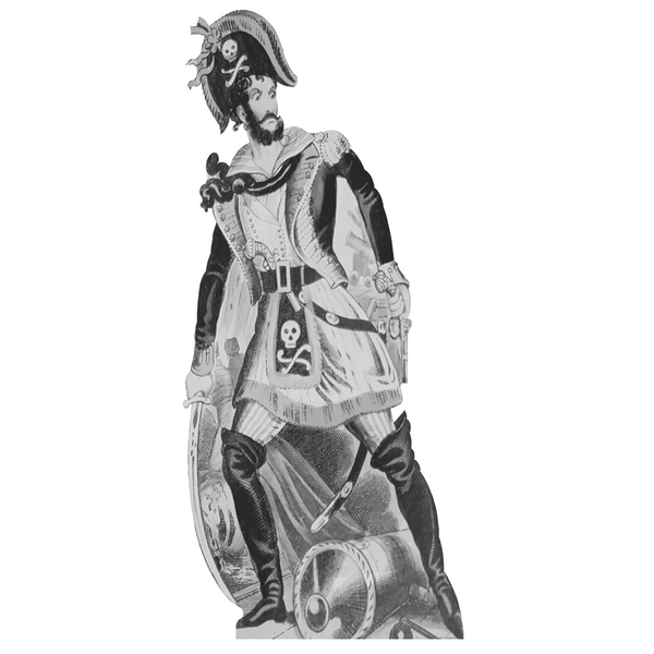 Paul  Jones the Pirate Cardboard Cutout
