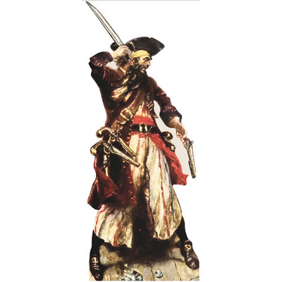 Blackbeard Sword and Pistol Cardboard Cutout