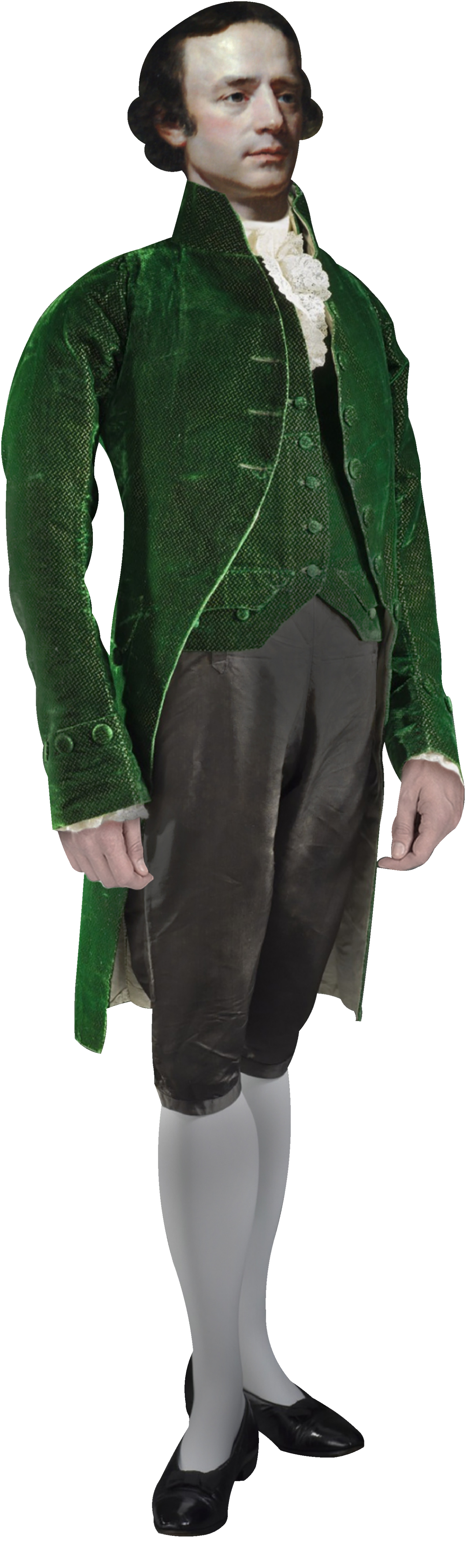 Isaac Barre Founder of Wilkes-Barre Cardboard Cutout