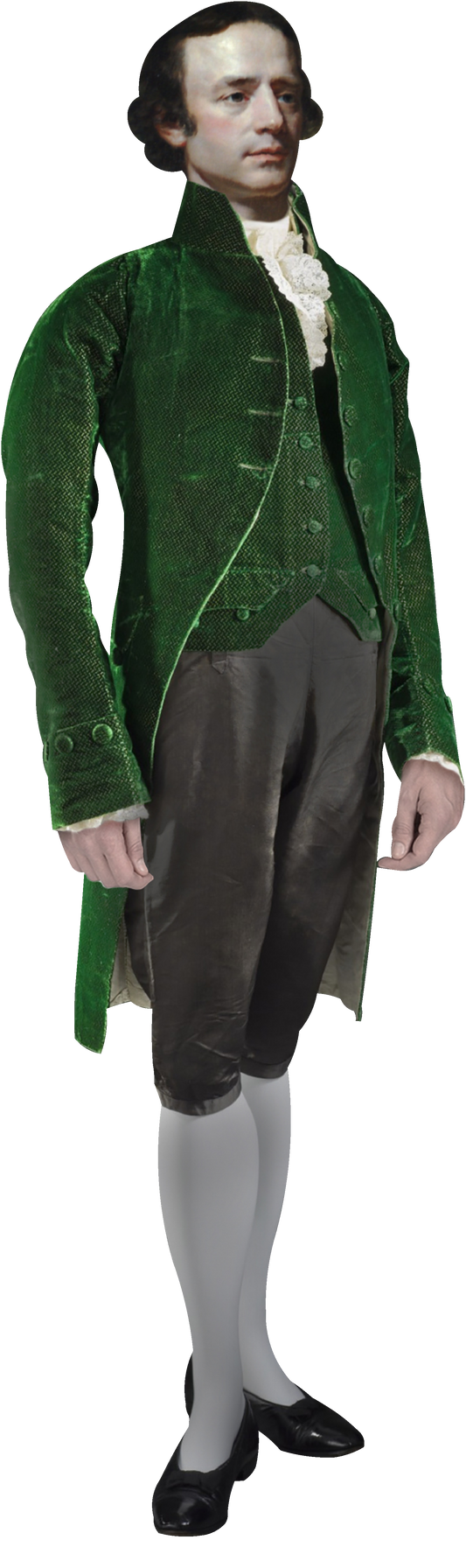 Isaac Barre Founder of Wilkes-Barre Cardboard Cutout