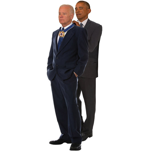 Joe Biden and Barack Obama Medal of Freedom Cardboard Cutout