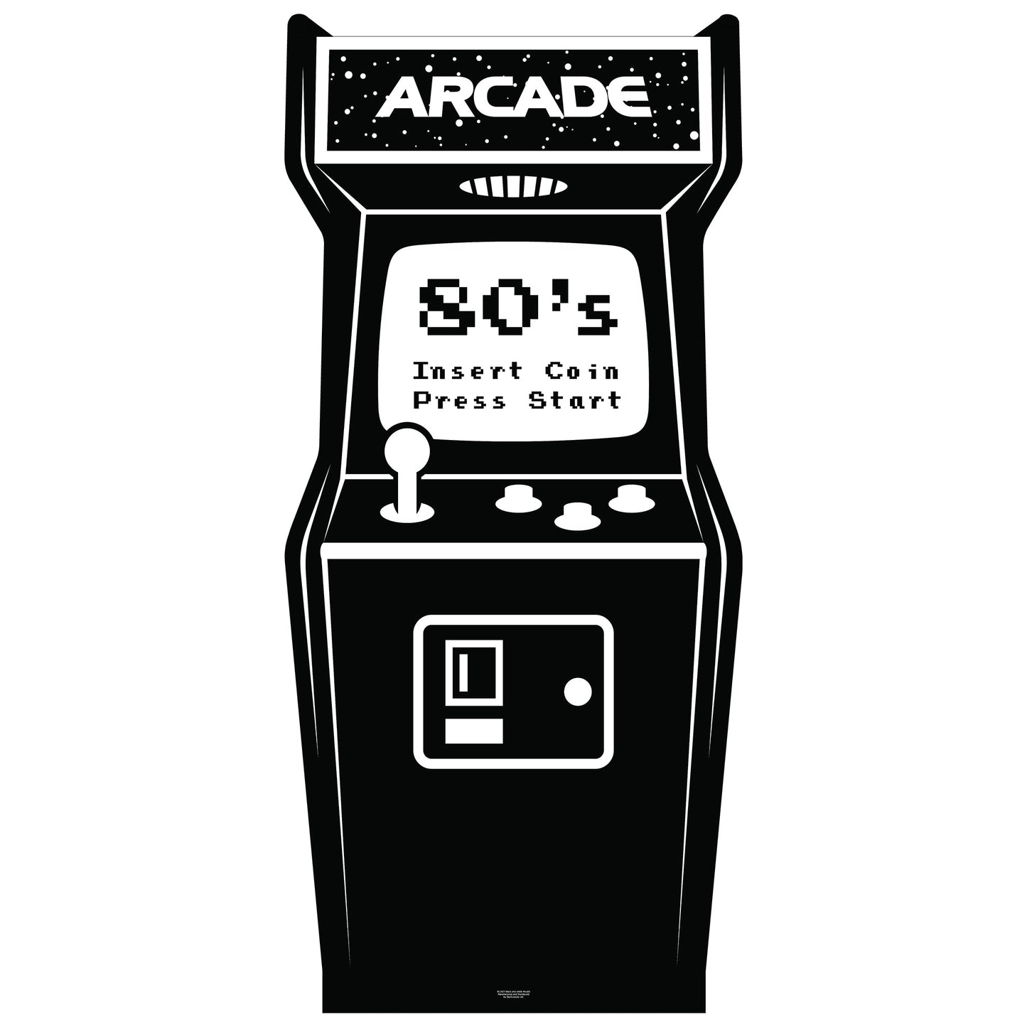 Black White Arcade Cardboard Cutout