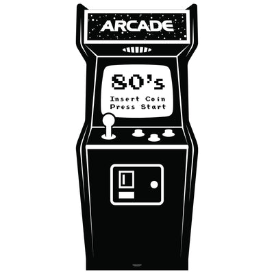 Black White Arcade Cardboard Cutout