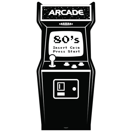 Black White Arcade Cardboard Cutout
