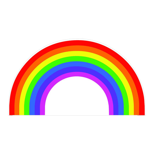 Rainbow Cardboard Cutout