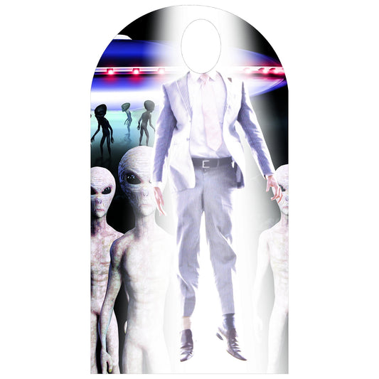 Alien Abduction Standin Cardboard Cutout