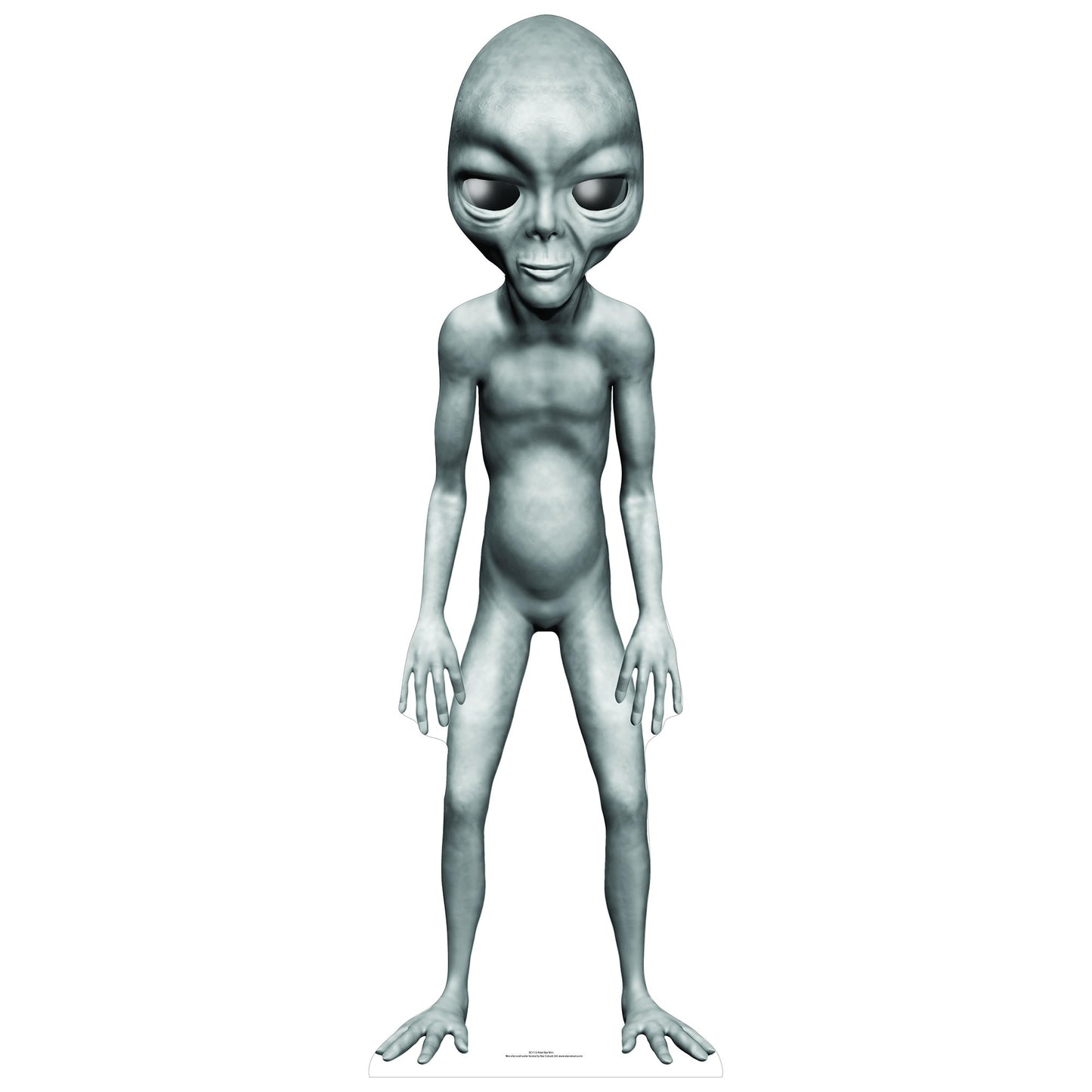 Grey Alien Star Mini Cardboard Cutout