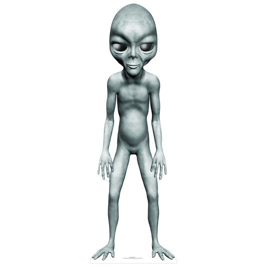 Grey Alien Star Mini Cardboard Cutout