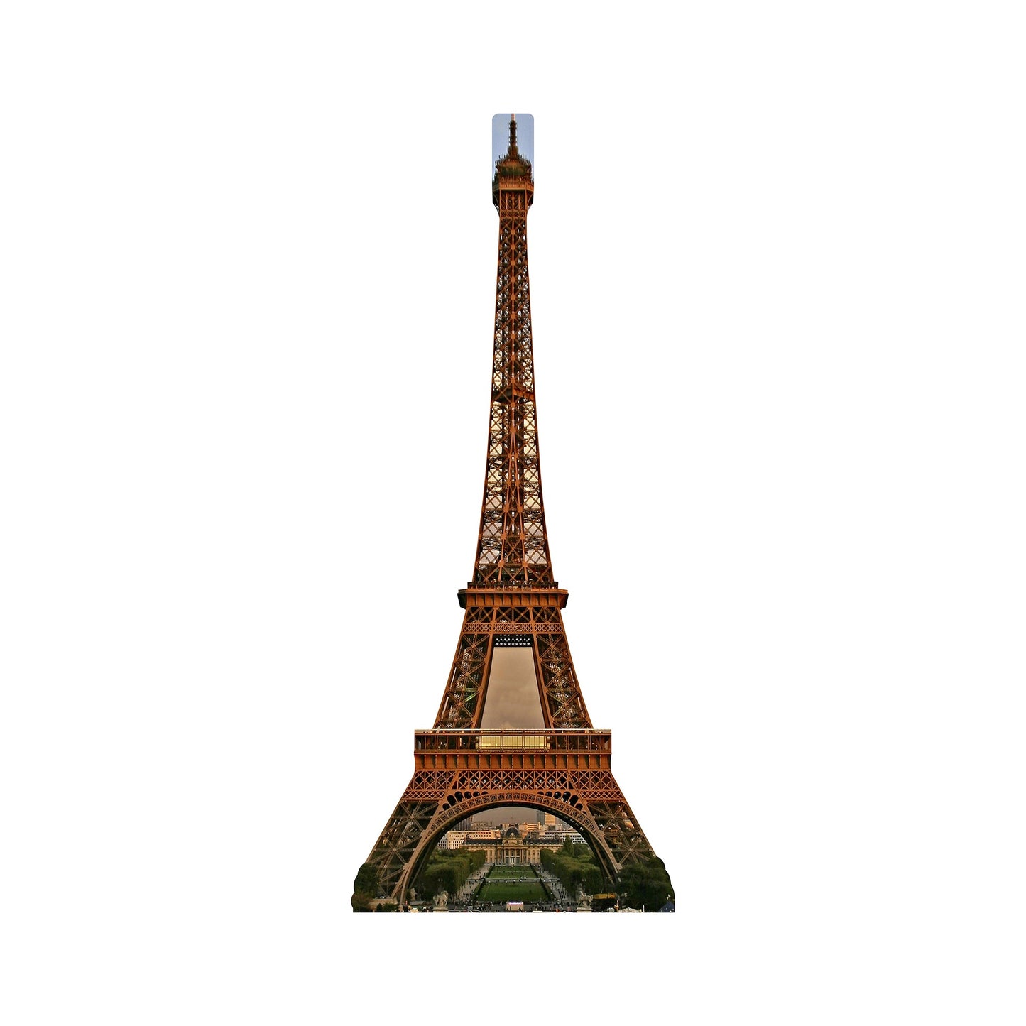 Eiffel Tower At Dusk Cardboard Cutout