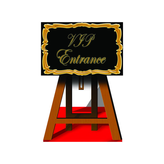 VIP Sign Cardboard Cutout