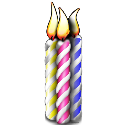 Birthday Candle Group Cardboard Cutout