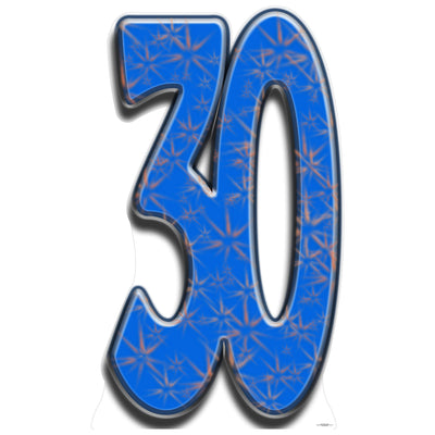 Number 30 Cardboard Cutout