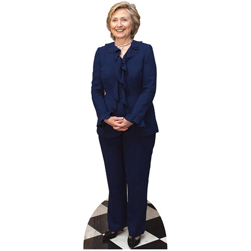 Hillary Clinton Blue Suit Cardboard Cutout