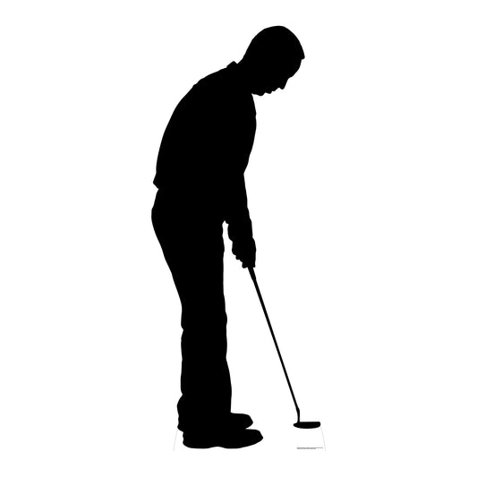 Golfer Silhouette Cardboard Cutout