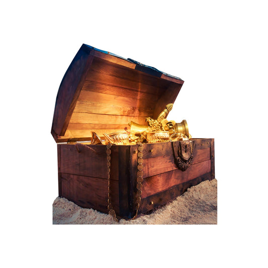 Treasure Chest Full Of Plunder Cardboard Cutout