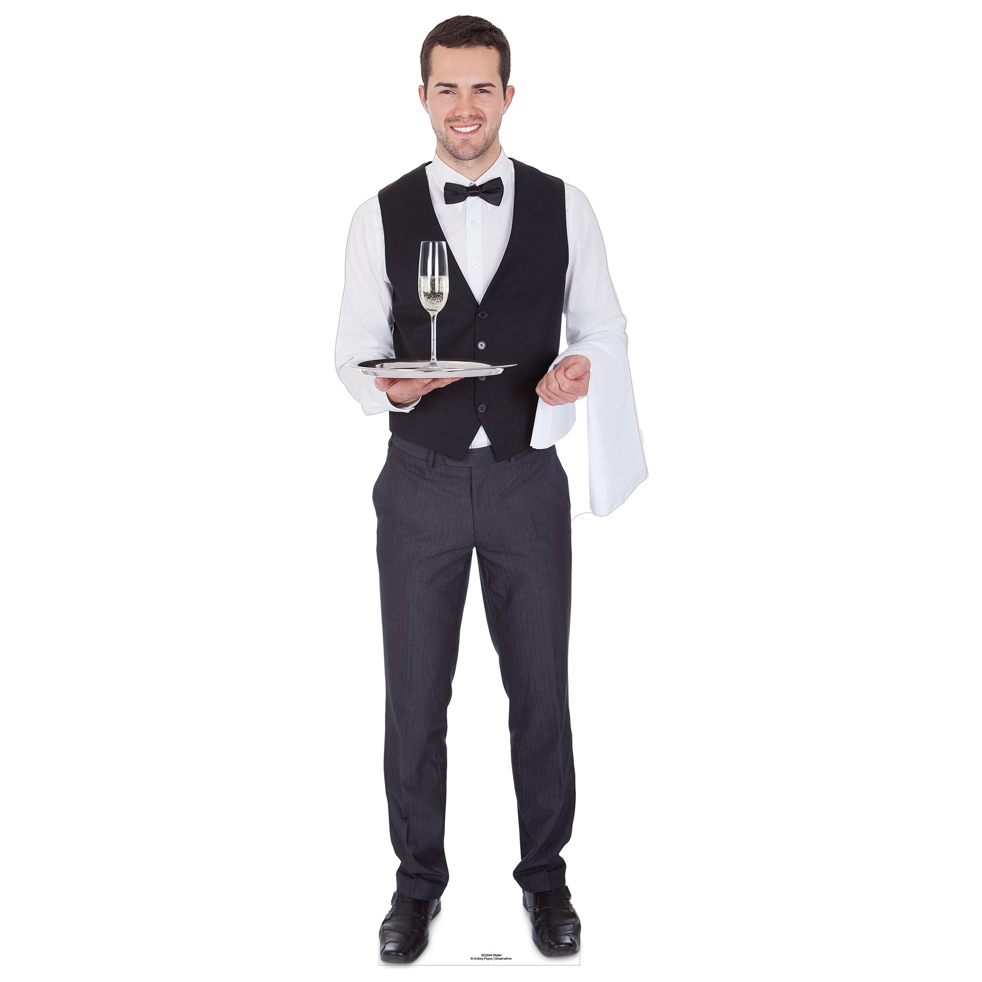 Waiter Cardboard Cutout Free Shipping – Life Size Custom Cutouts
