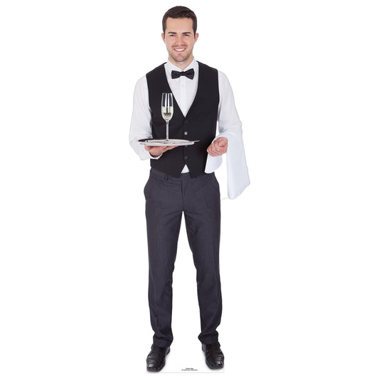 Waiter Cardboard Cutout