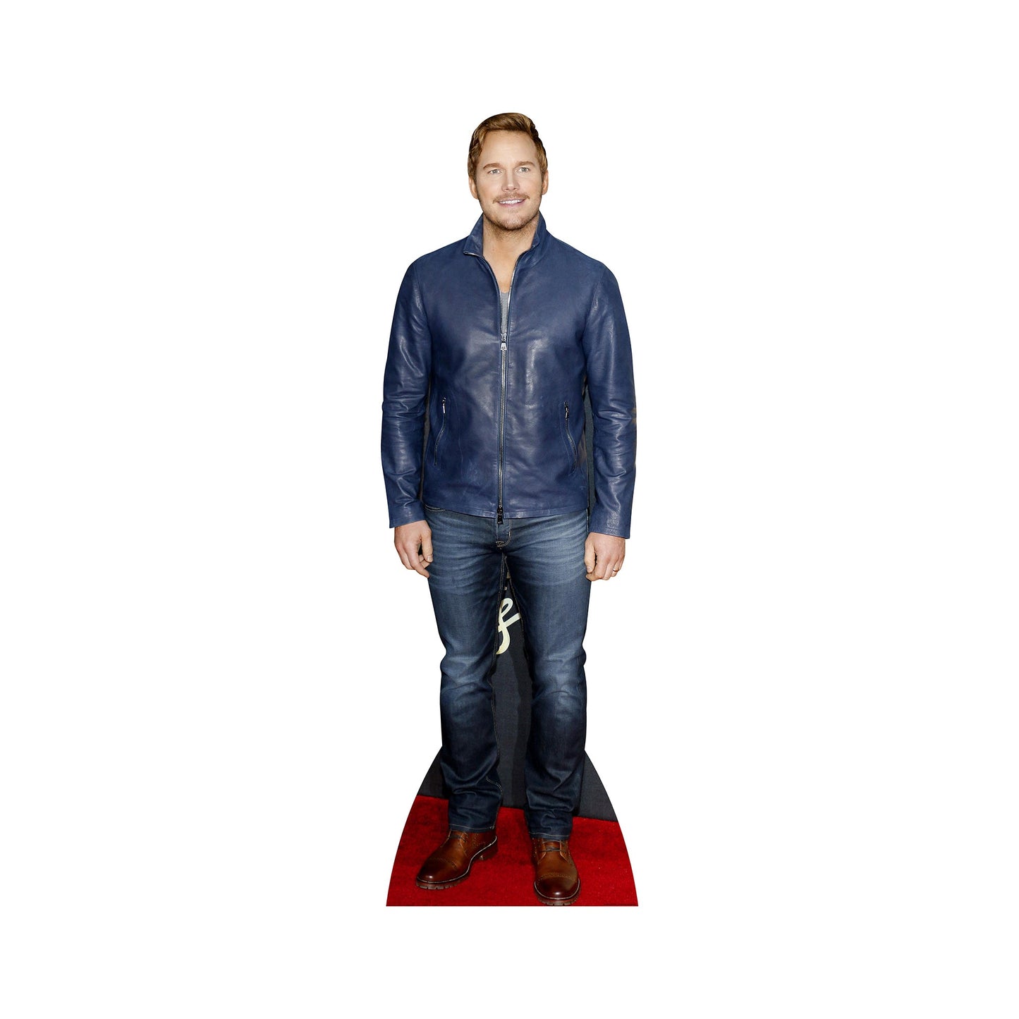 Chris Pratt Blue Jacket Cardboard Cutout