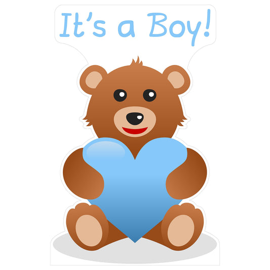 Its a Boy Teddy Bear Cardboard Cutout
