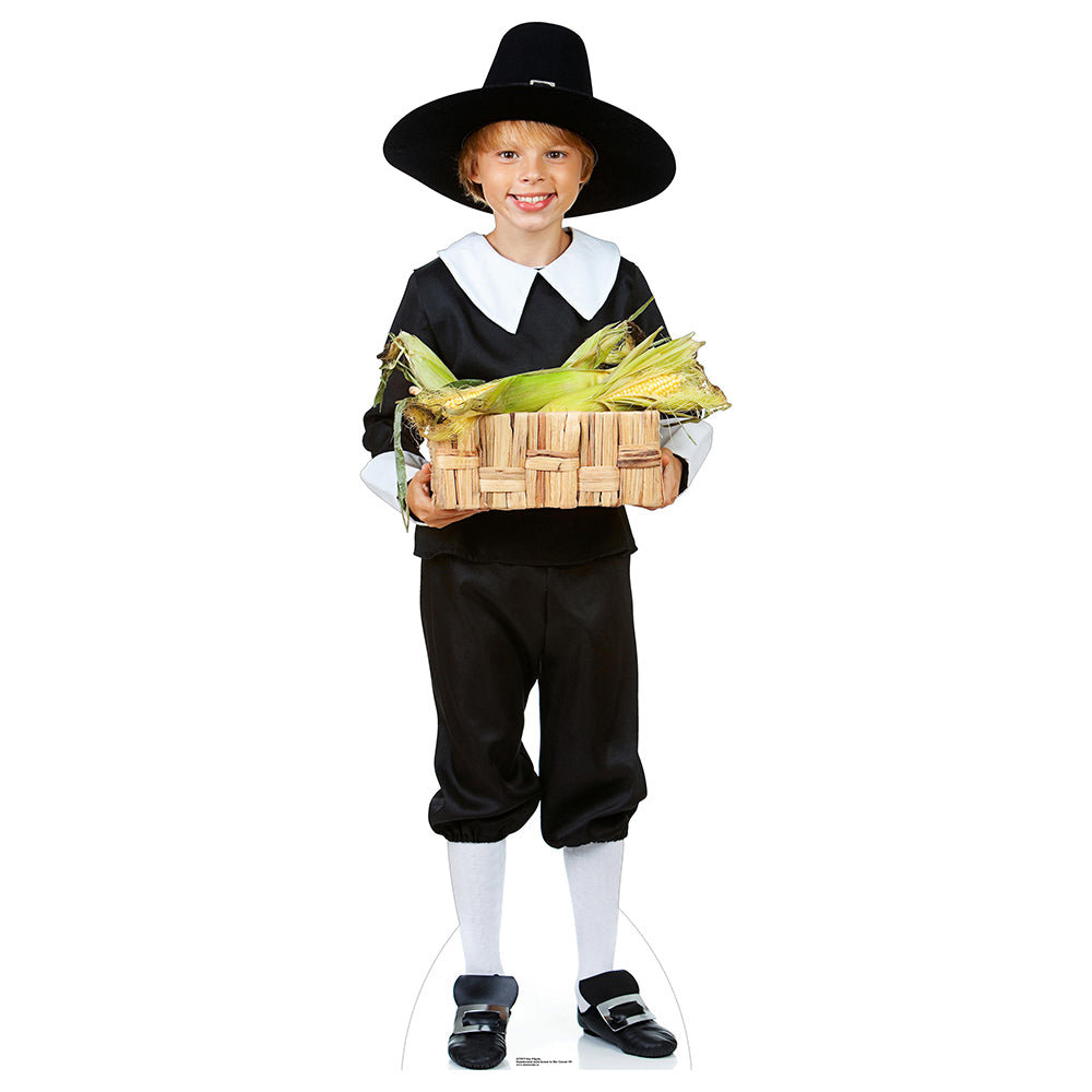 Boy Pilgrim Cardboard Cutout