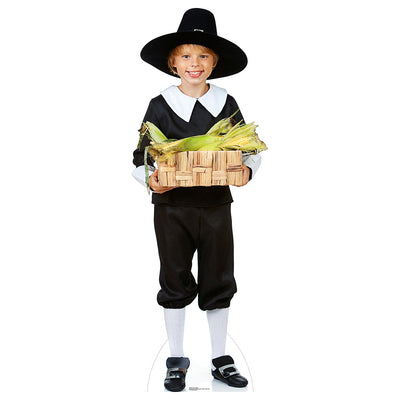 Boy Pilgrim Cardboard Cutout