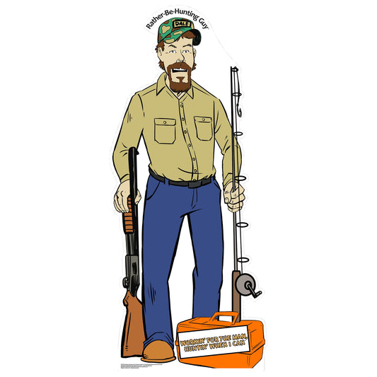 Dale Fish & Stream Outdoors Lifestyle Comic Cardboard Cutout