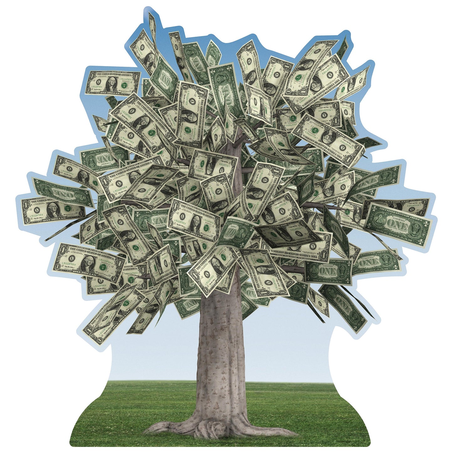 Money Tree Cardboard Cutout