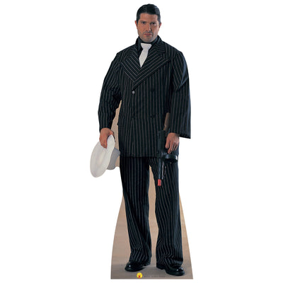 Gangster Pinstripe Cardboard Cutout