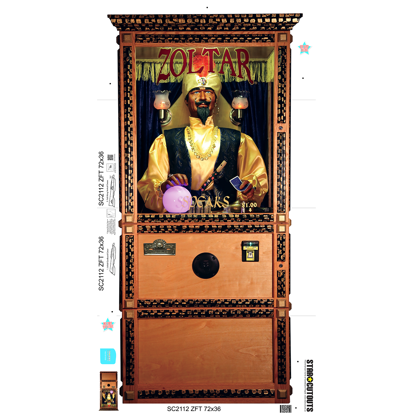 Zoltar Future Teller Cardboard Cutout