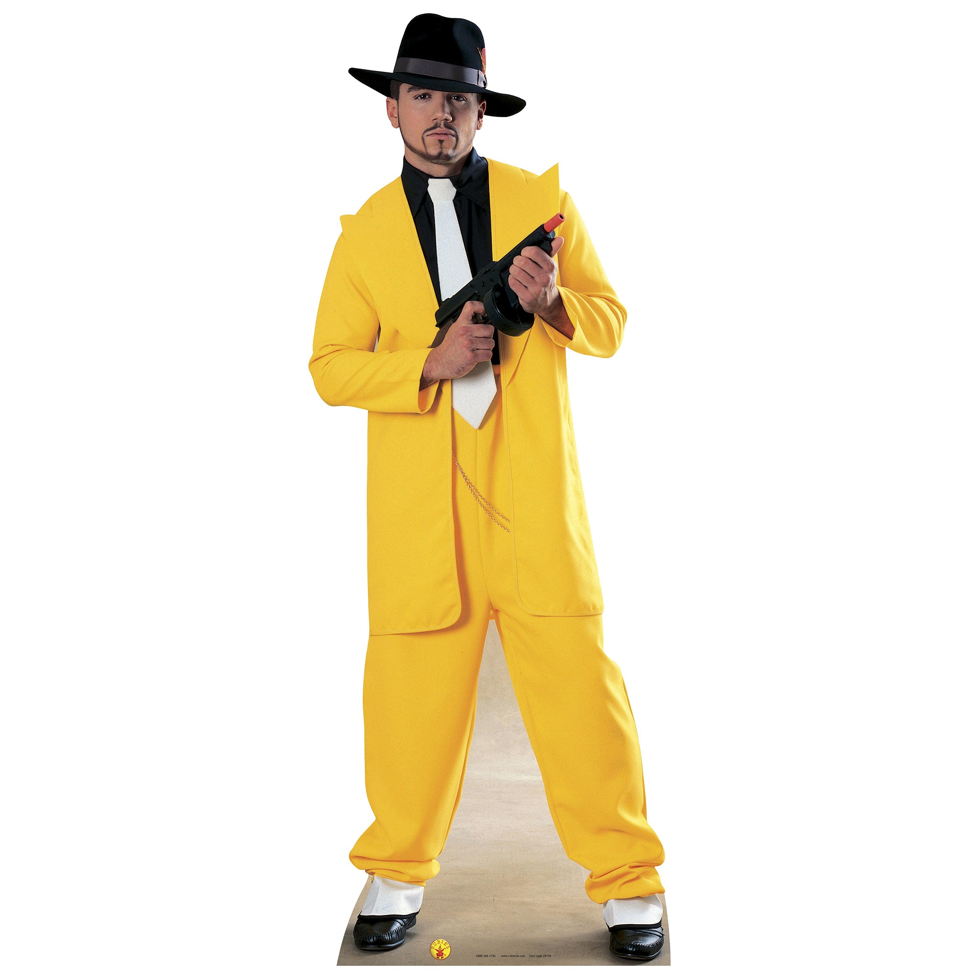Gangster Yellow Cardboard Cutout Free Shipping – Life Size Custom Cutouts