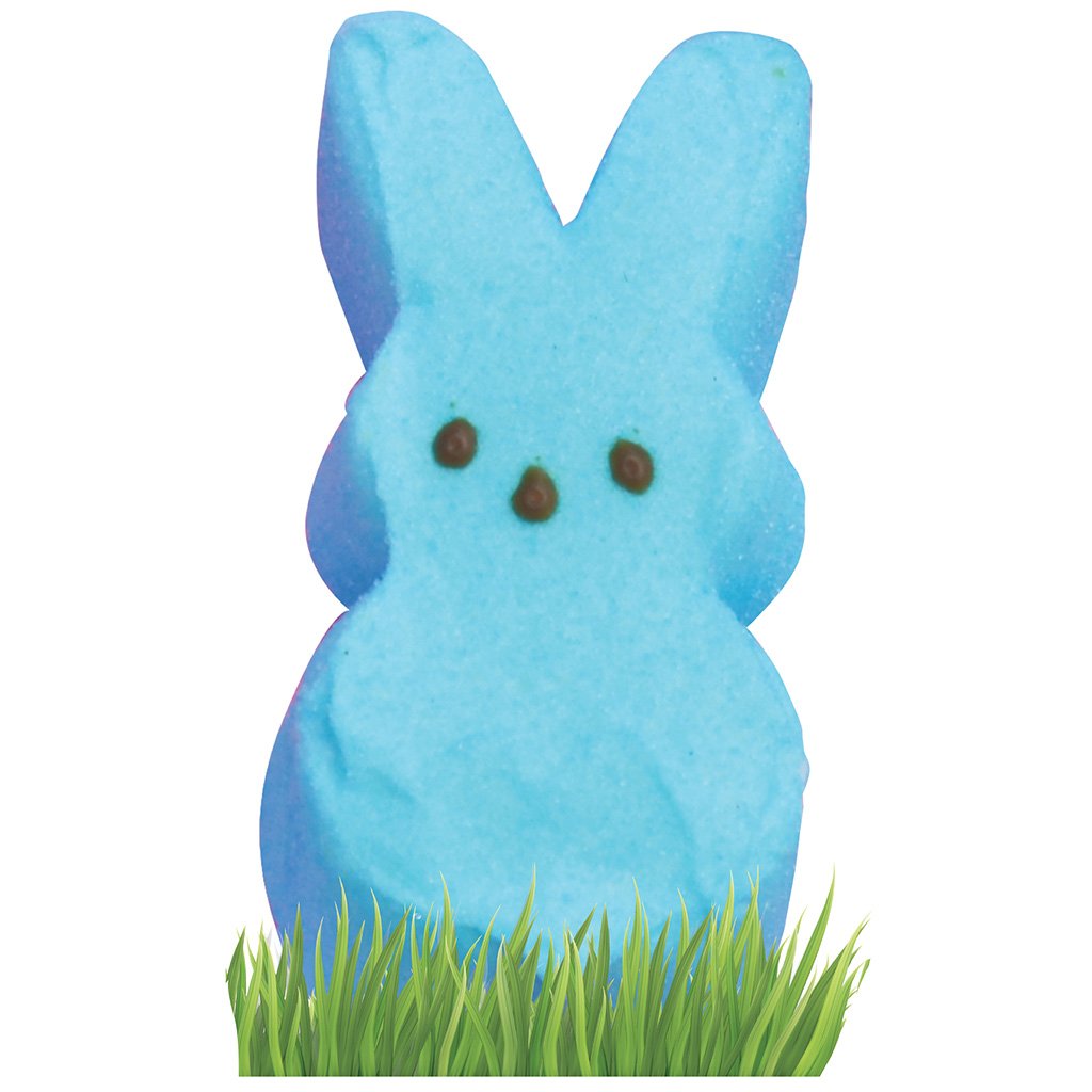Blue Marshmallow Bunny Cardboard Cutout