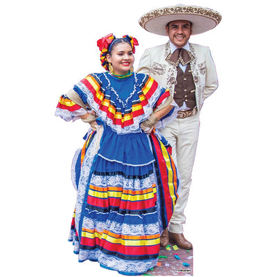 Mariachi Dancing Couple Cardboard Cutout