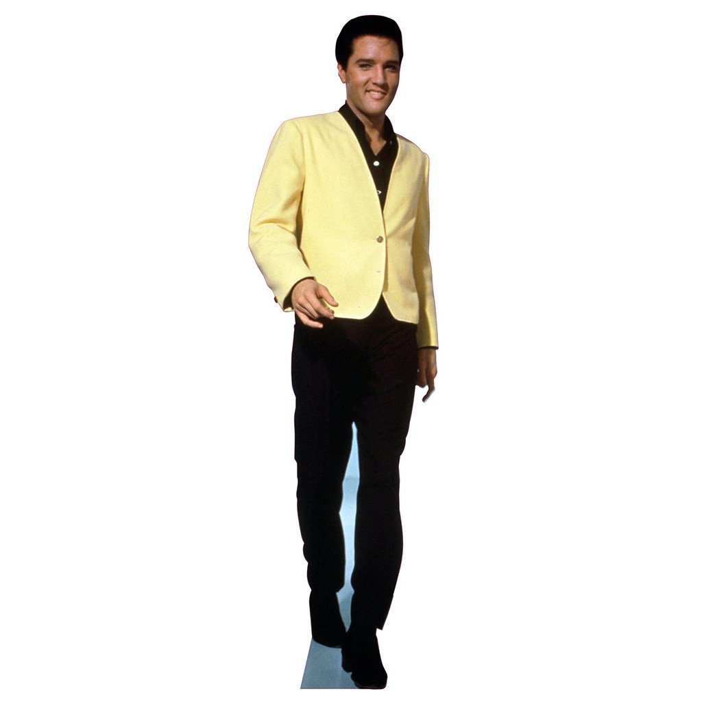 Elvis Yellow Coat Cardboard Cutout