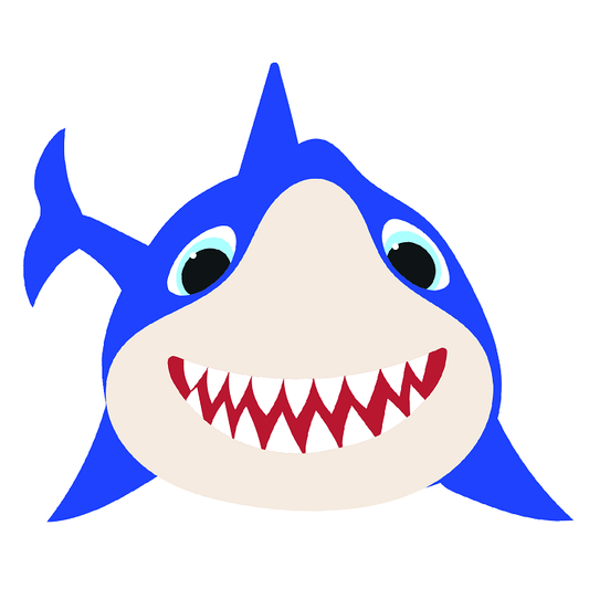 Blue Baby Shark Cardboard Cutout