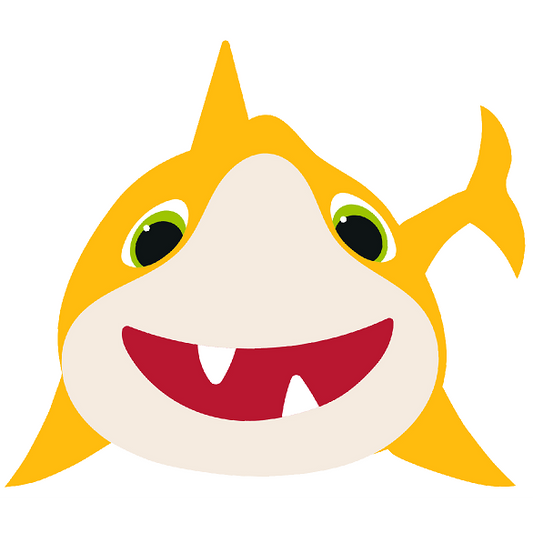 Yellow Baby Shark Cardboard Cutout