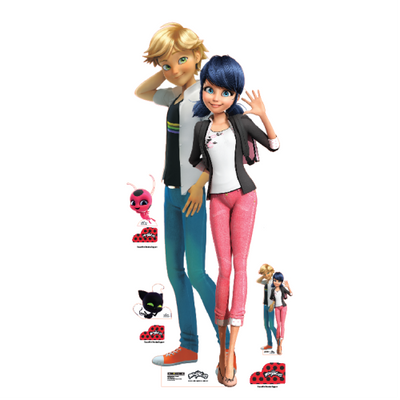 Marionette Adrien combo Miraculous Disney Cardboard Cutout