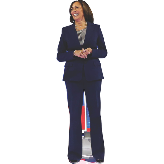 Vice President Kamala Harris Blue Pant Suit Cardboard Cutout