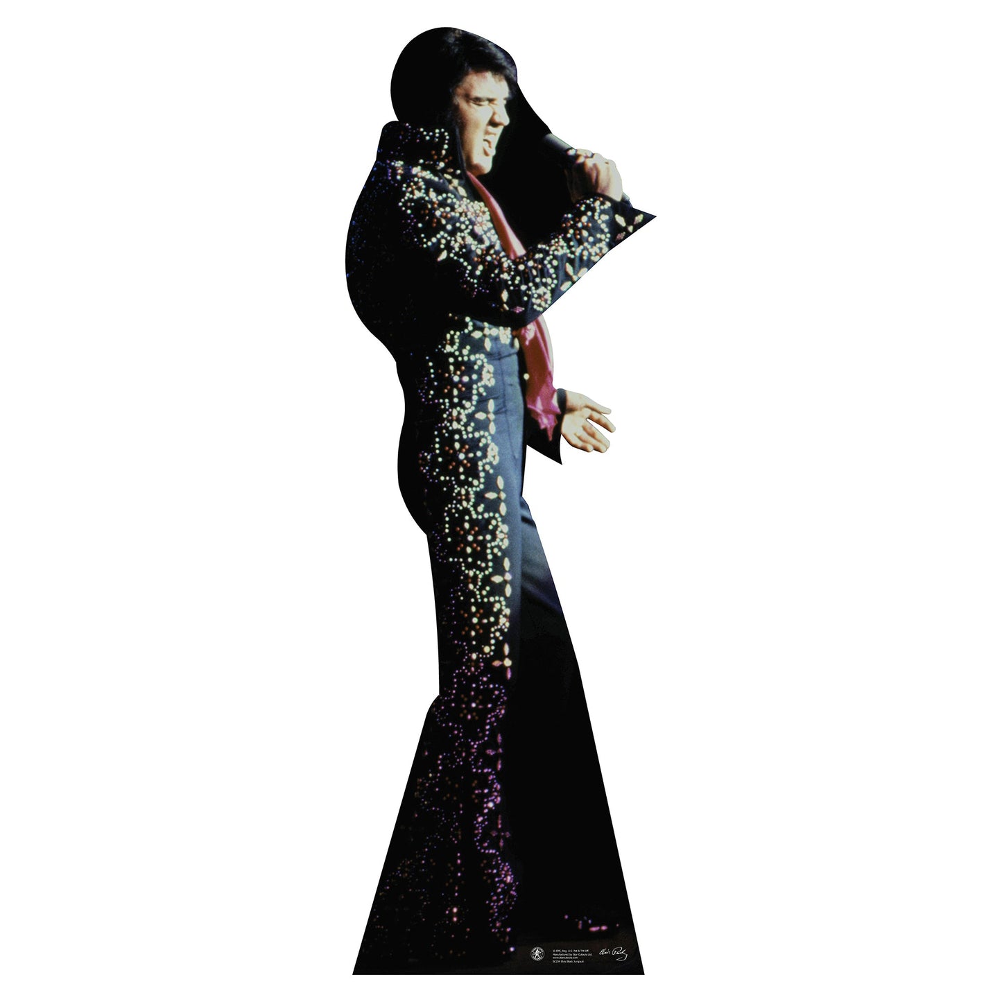 Elvis Black Jumpsuit Cardboard Cutout