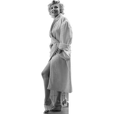 Marilyn Monroe Bathrobe Cardboard Cutout
