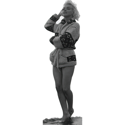 Marilyn Monroe Beach 1962 Cardboard Cutout