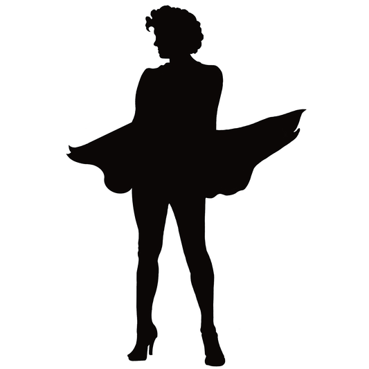 7 Year Silhouette Cardboard Cutout