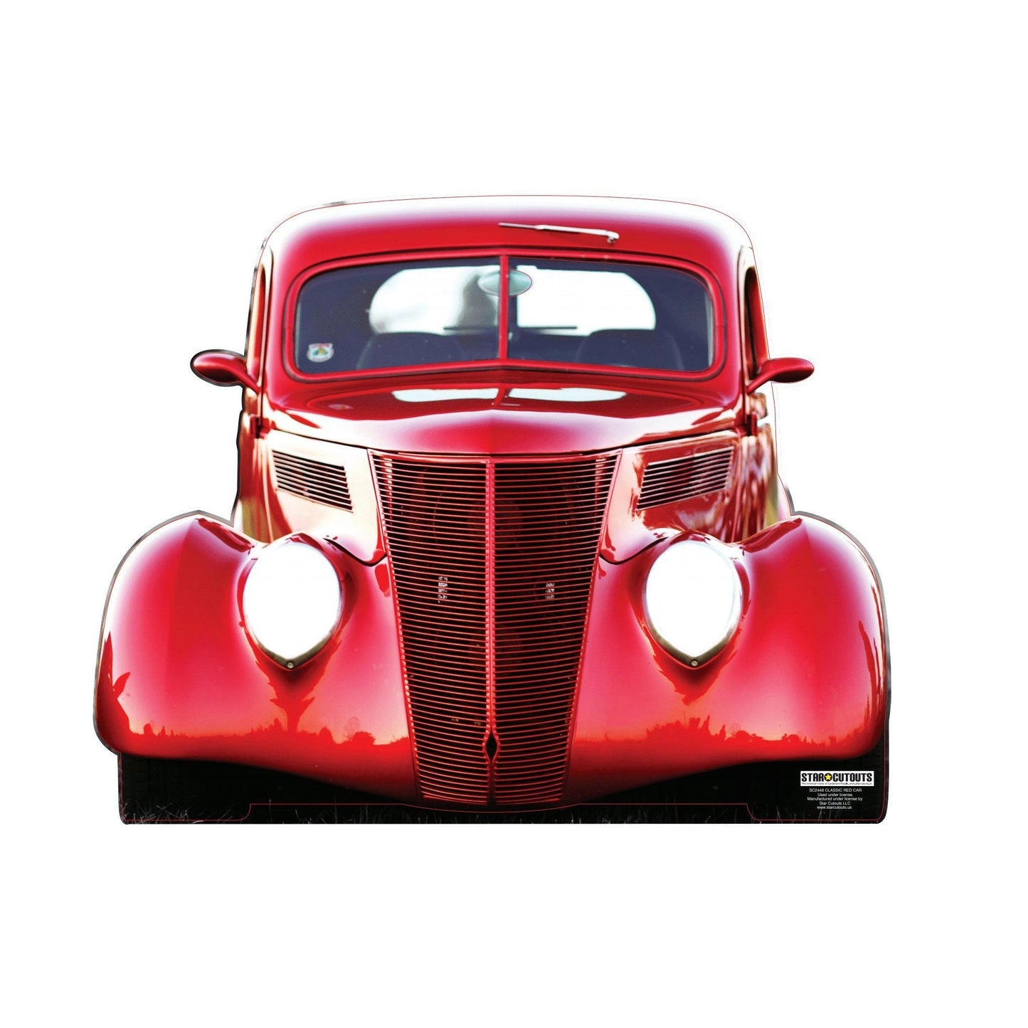 Classic De Ville Red Car Cardboard Cutout