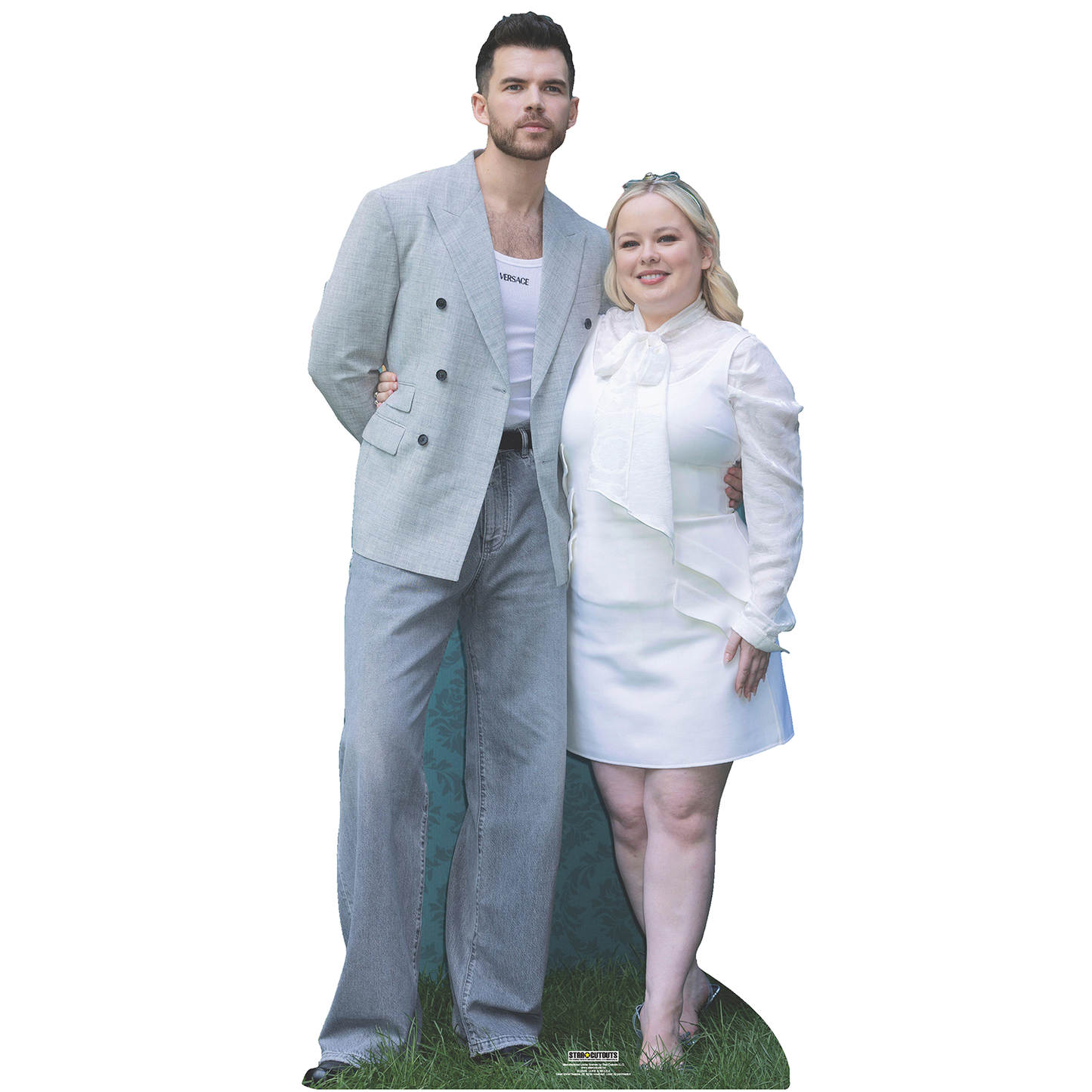 Luke Newton and Nicola Coughlan Cardboard Cutout