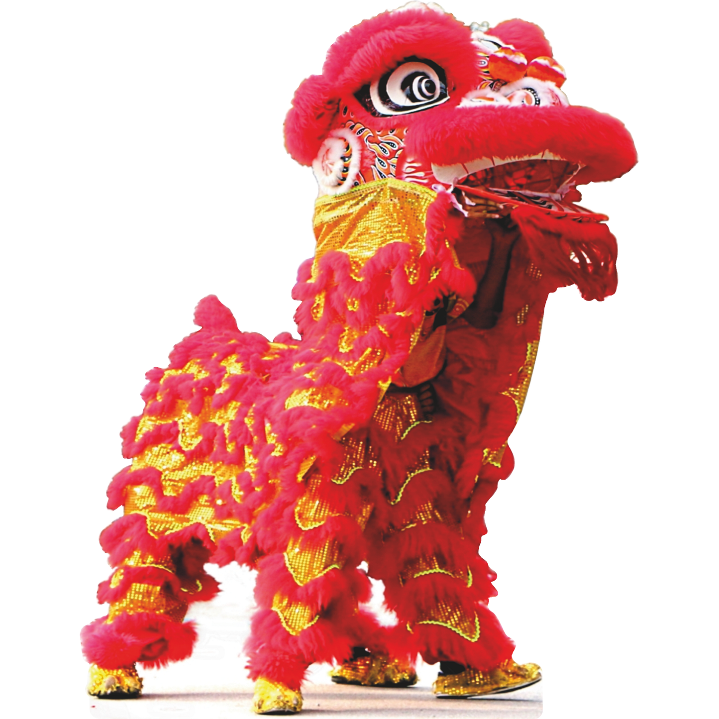 Chinese New Year Dragon Red Cardboard Cutout