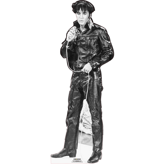 ELVIS Leather REMASTERED Cardboard Cutout